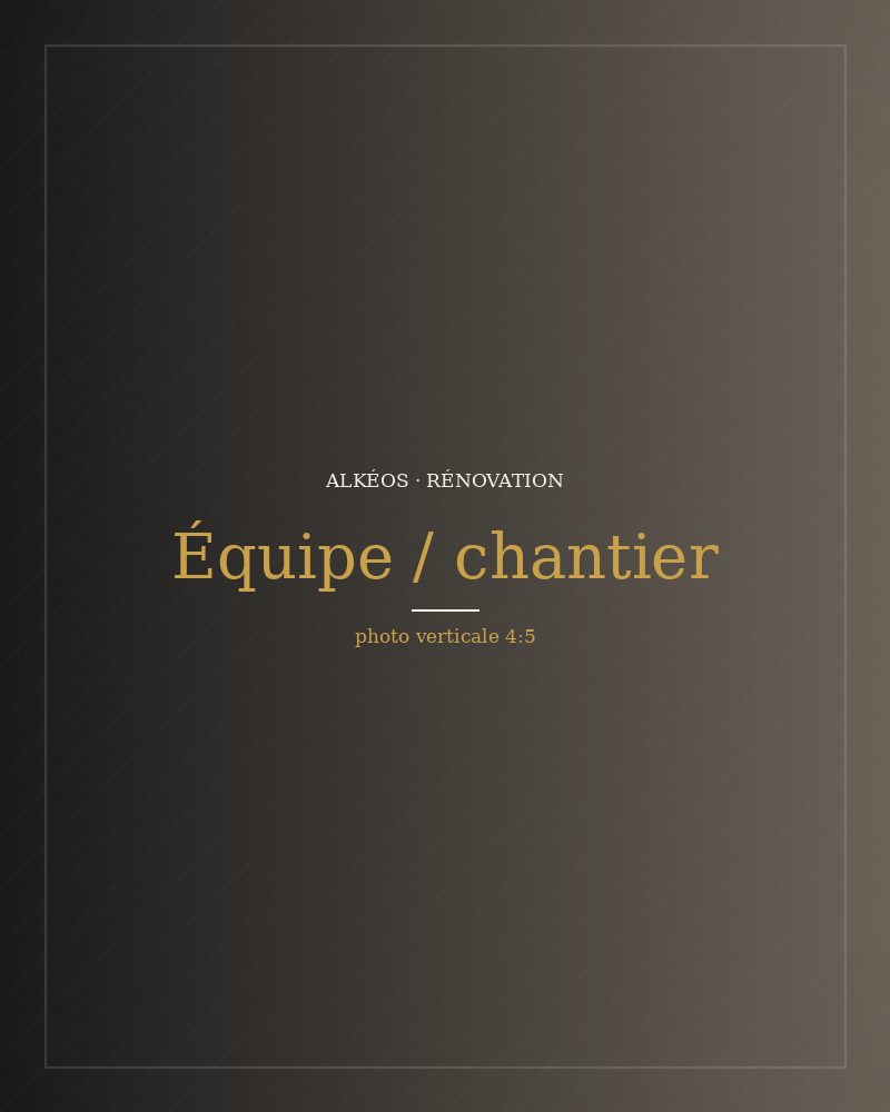 Équipe Alkéos Rénovation au travail