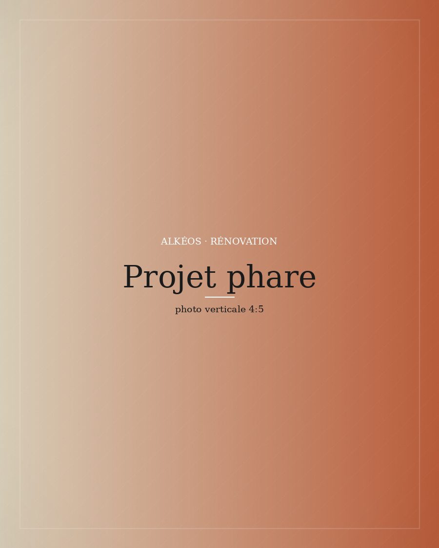 Projet de rénovation phare