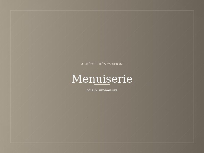 Menuiserie